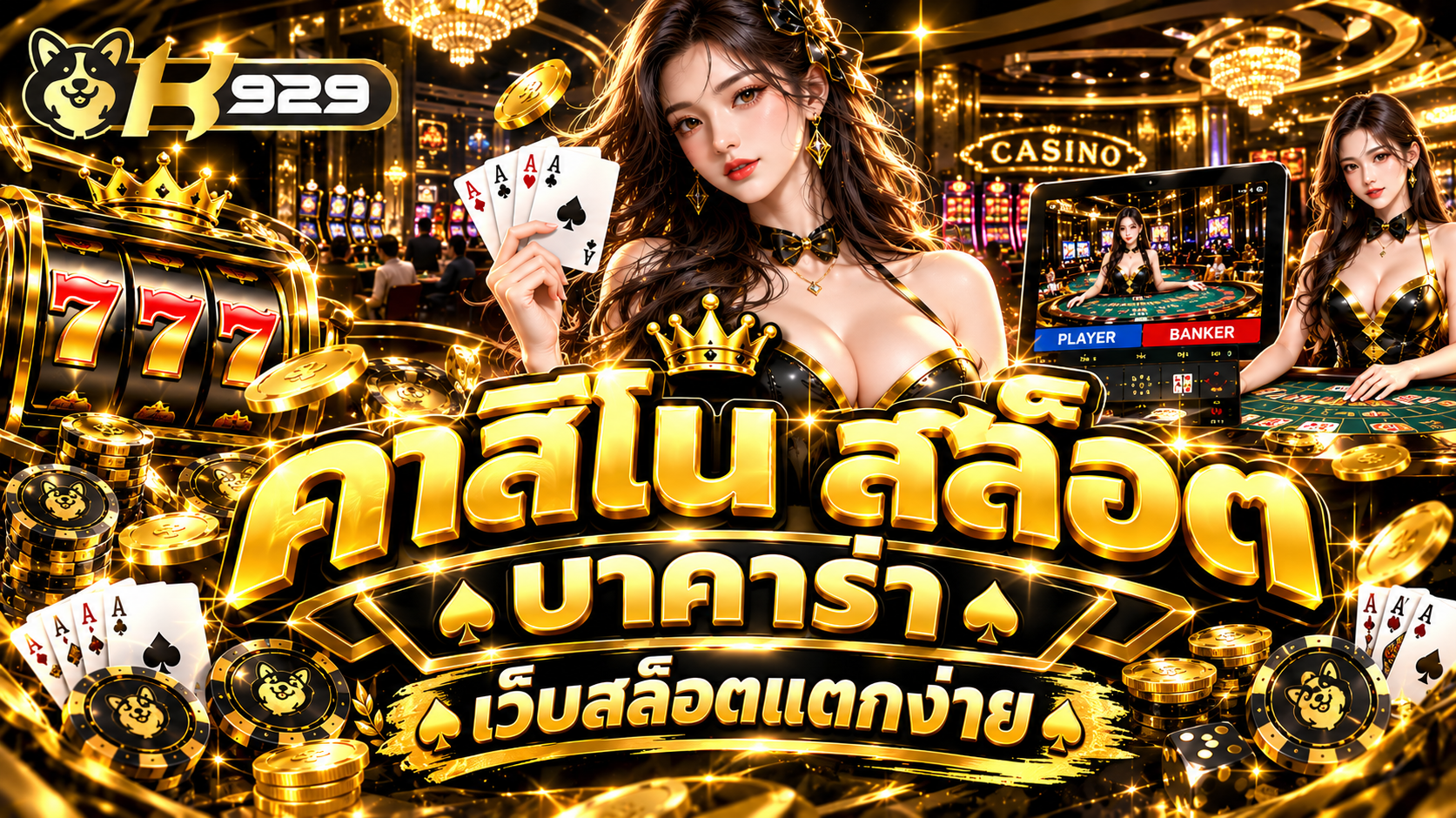 เว็บสล็อตแตกง่าย เล่นคุ้มบน K929 สล็อตออนไลน์ยอดนิยม